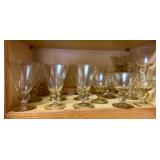 Yellow-Gold Hand-Blown Glasses