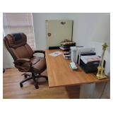 Office Desk, Chair, and Accessories