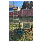 Outdoor Garden Tools and Ladder Set