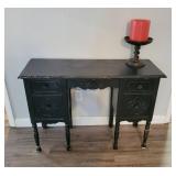 Black Wooden Console Table