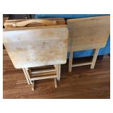 Oak TV Trays for Refinishing