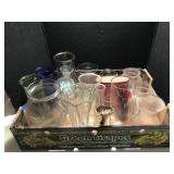 Glass Flower Vases Lot
