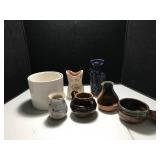 Eight Pottery Items