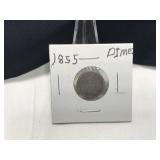 1855 U.S. Seated Liberty Dime