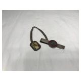 Sterling Charm and Tie Clasp Set