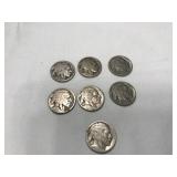 7 Buffalo Nickels