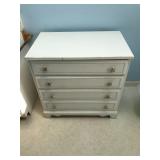 Dresser with 3 Drawers, White Finish