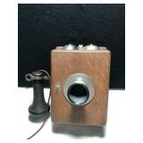 Western Electric Wooden Wall Phone