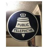 Porcelain Double-Sided Phone Sign