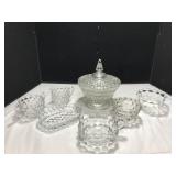 Fostoria Glass Serving Pieces Set