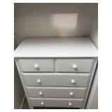 Pressed Wood Dresser in White