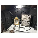 Home Decor Clock and Wall Art Set