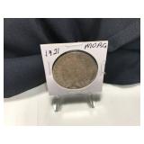 1921 Morgan Silver Dollar Coin