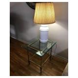 Matching Side Table with Lamp