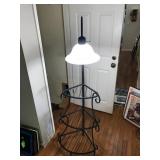 Corner Shelf With Light, 63in Tall