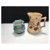 Roseville and Floral Pottery Pieces