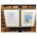 P. Moridano Floral Artwork Pair