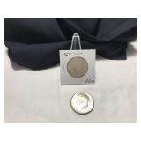 Two 1964 Kennedy Half Dollars