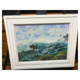 Oil on Board Seascape Painting