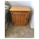 White Clad Oak End Table