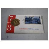 1973 Bicentennial First Day Cover with Medal