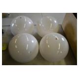 Set of 4 Plastic  Acrilico PMMA Light Globes