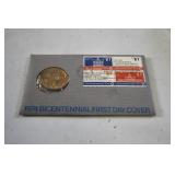 1974 Bicentennial First Day Cover with Medal