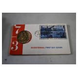 1973 Bicentennial First Day Cover with Medal