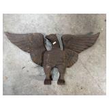 Cast Iron Eagle Wall Decor With Outstretched Wings