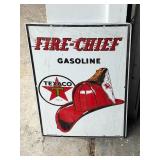 Texaco Fire-Chief Gasoline Metal Sign