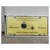 Edsel Ford Commemorative Porcelain Plate