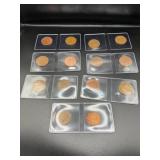 14 Queen Elizabeth II Two Pence Coins