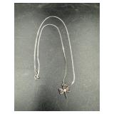 14K Chain With Dragonfly Pendant