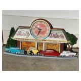 Coca-Cola Family Drive-In Clock Decor