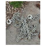 Heavy-Duty Steel Chain With Hooks
