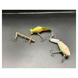Three Vintage Fishing Lures