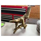 Brass Figurine of a Bird on a Branch