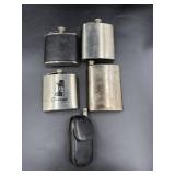 Five Stainless Steel Flasks