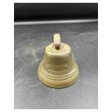 1873 Brass Bell With Rusted Handle