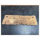 Rusty Knoxville Metal Plate