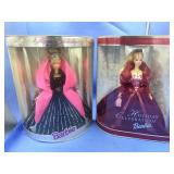2 Holiday Barbies