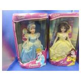 2 Disney Princess Barbies(Cinderella & Belle)