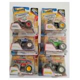 6 Hot Wheels Monster Jam Trucks