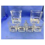 6 Jack Daniels Lowball Whiskey Glasses