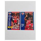 (2) 1991-92 Fleer Michael Jordan Cards