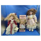 3 Porcelain Dolls