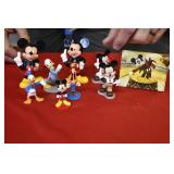 Mickey Mouse Figures & Keychain Wallet