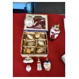 Vtg Glass Christmas Ornaments