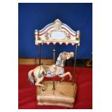 Vtg Carousel Horse Music Box