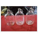 3 One Gallon Jugs with Handles